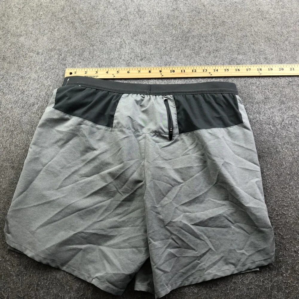 Nike Shorts Mens Large Gray Dri-FIT 9 Inch Athletic Running Gym Pockets